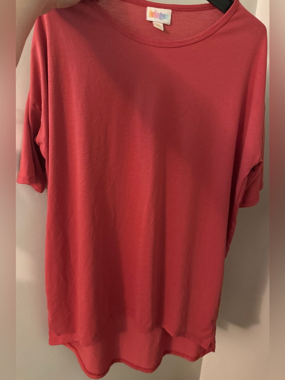 LuLaRoe Coral Irma Shirt High Low Hem Tunic Size XXS